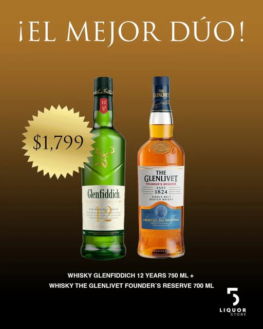Glenfiddich 12 + The Glenlivet Founder’s Reserve Combo